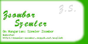 zsombor szemler business card